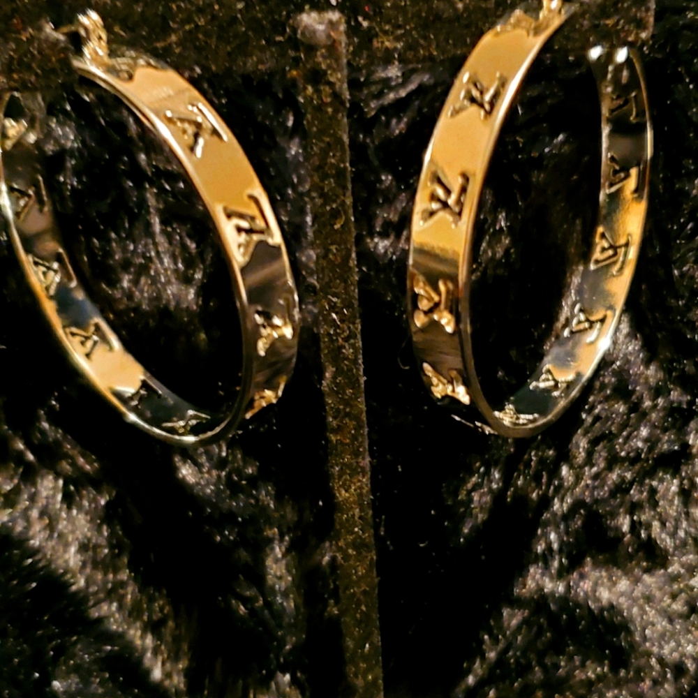 Silver hoop earrings